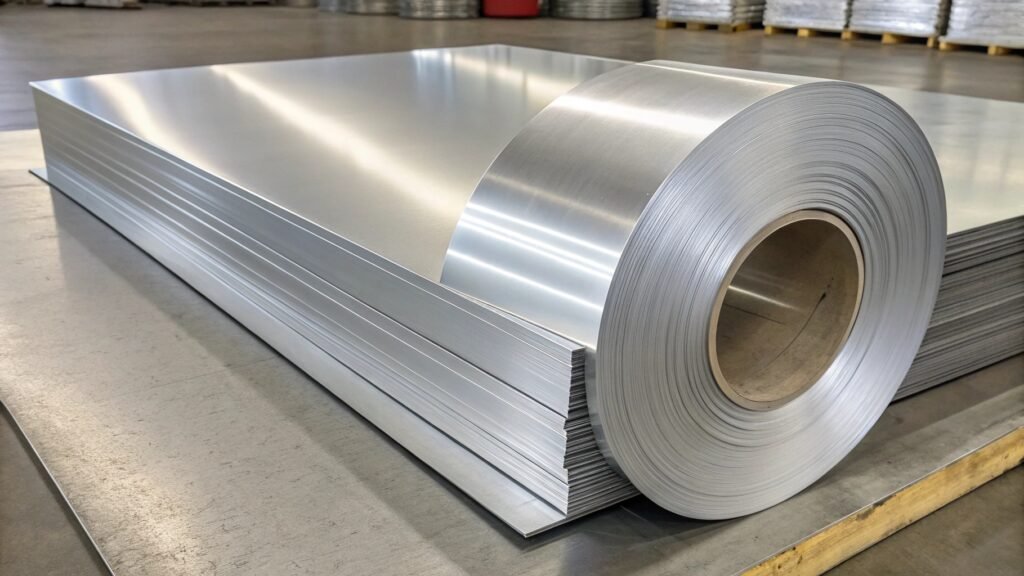 A collage of products and components made from 5052 aluminum.